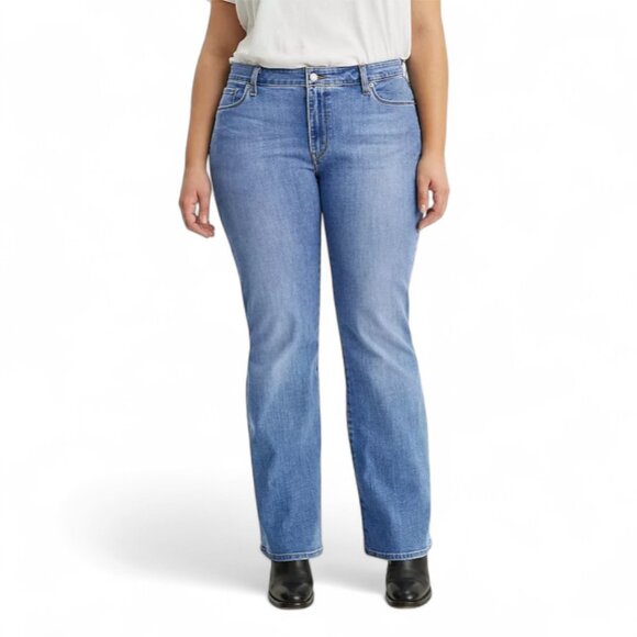 Levi's Women's Plus Size 18W Bootcut Jeans Stretch Mid-Rise Western Rodeo NWT - Picture 3 of 14